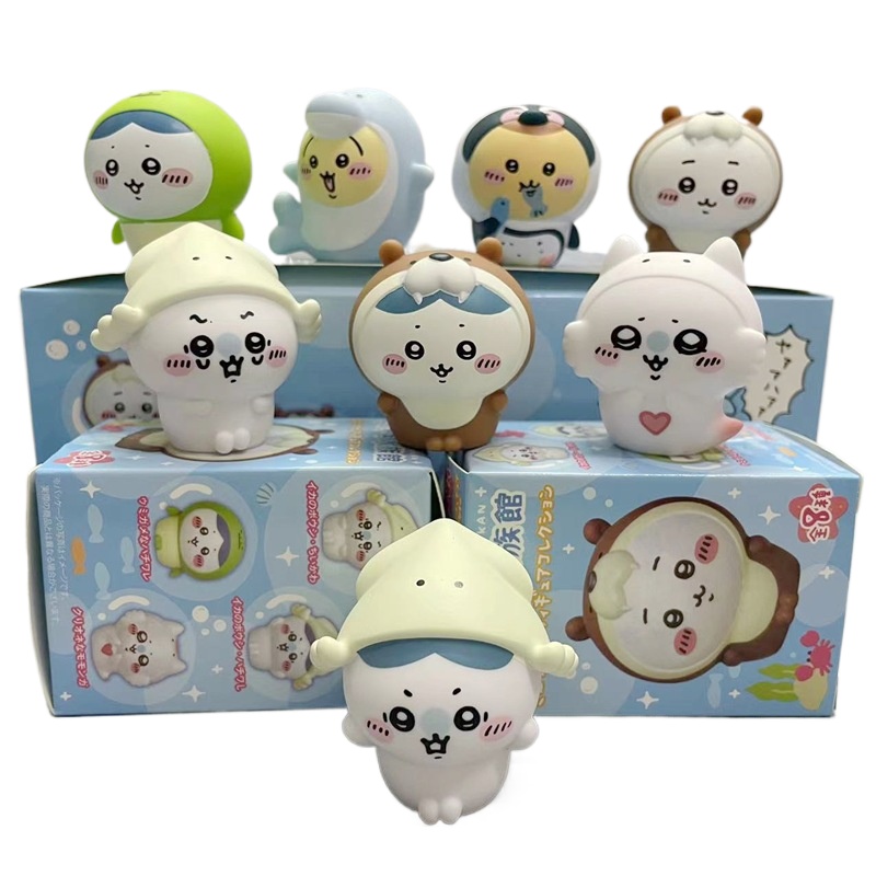 Marine Aquarium & Regional Centre Reviews - 8pcs/Box Figurin Akuarium Chiikawa Kawaii Blind