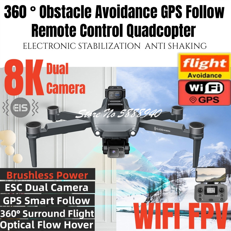 Overflow Box Dual - 360 ° Drone RC Pintar GPS