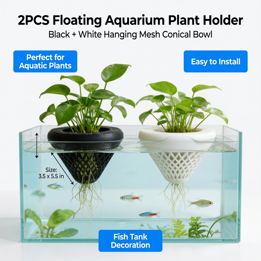 2 Buah Tempat Tanaman Akuarium - Marine Aquarium For Sale ulasan dan harga
