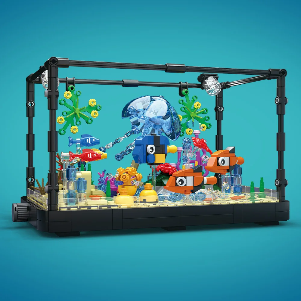 Set Blok Bangunan Akuarium den - Marine Aquarium Home ulasan dan harga