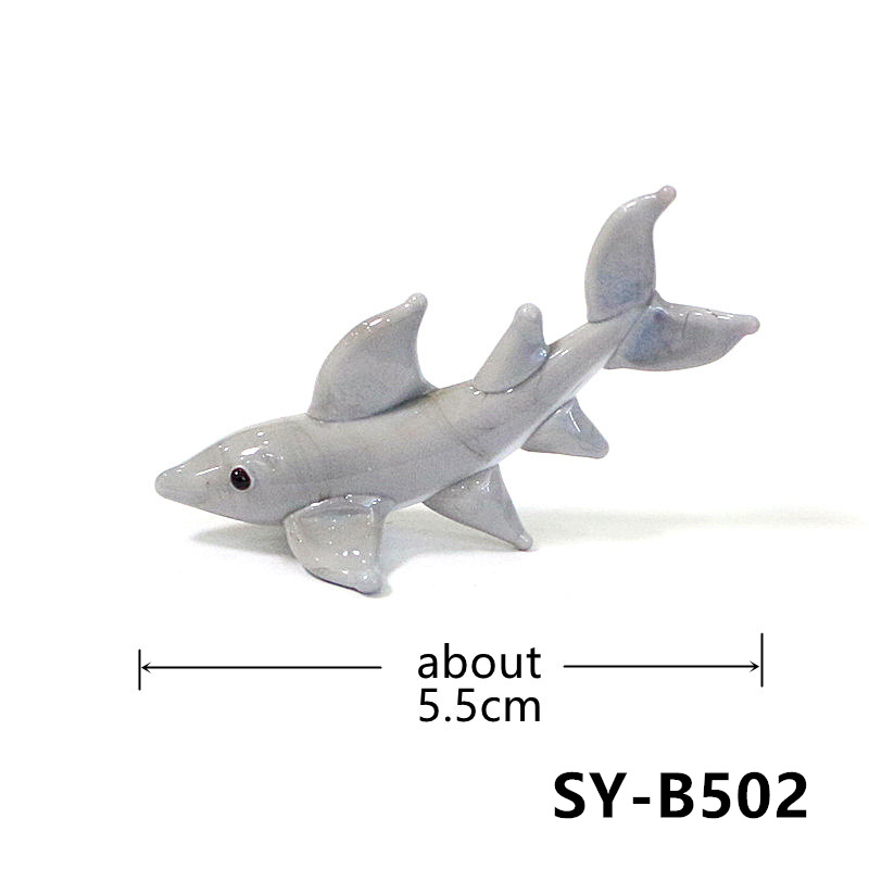 Figurin Hiu Kaca Mini Buatan T - Marine Aquarium Home ulasan dan harga