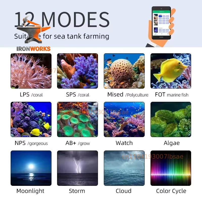 Lampu Akuarium Laut Z400 120W  - Aquarium Blue Marine Reef ulasan dan harga