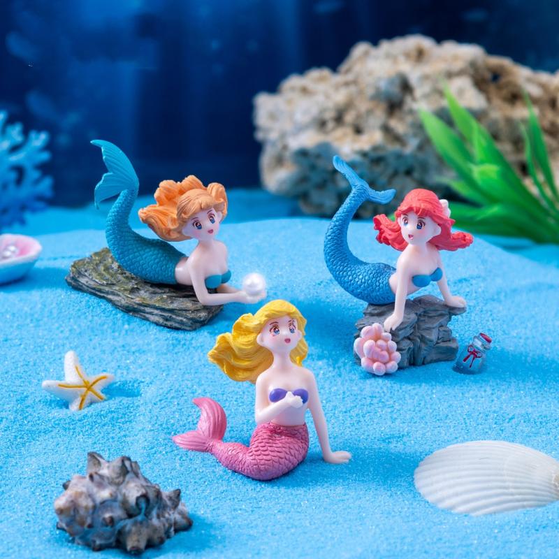 4 Buah Patung Miniatur Hiasan  - Marine Aquarium For Sale ulasan dan harga