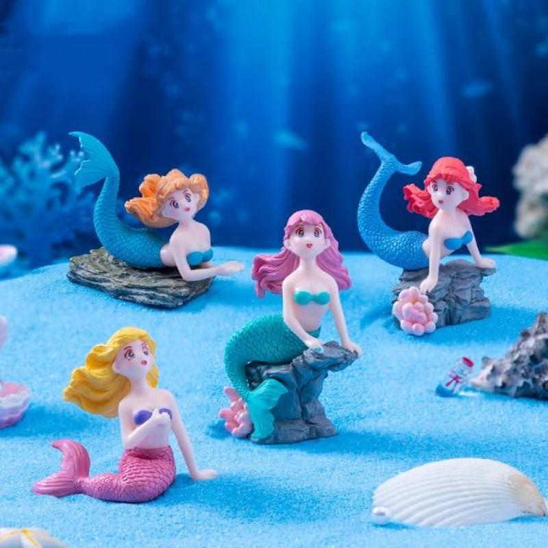 4 Buah Patung Miniatur Hiasan  - Marine Aquarium For Sale ulasan dan harga