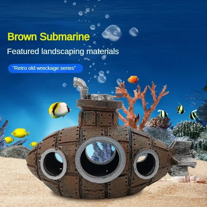 Ornamen Kapal Selam Resin Deko - Marine Aquarium For Sale ulasan dan harga