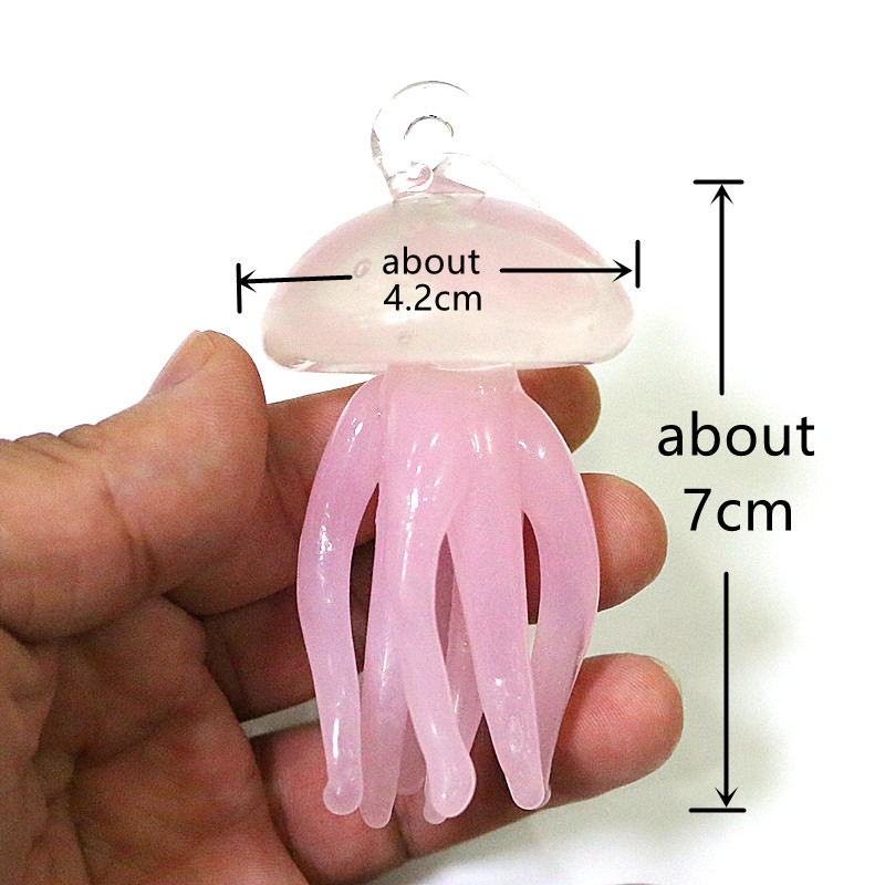 Pink Ubur-ubur Kaca Liontin Lu - Marine Aquarium Home ulasan dan harga
