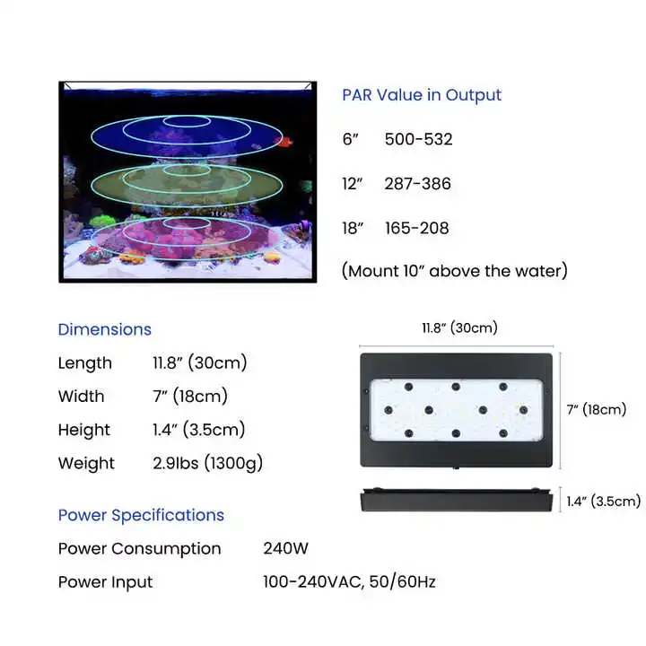 Lampu Akuarium Air Laut Spektr - Aquarium Blue Marine Reef ulasan dan harga
